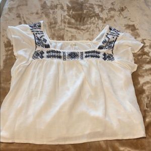 Flowy shirt short sleeves